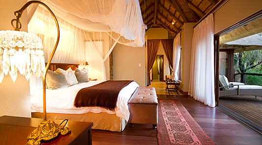 Luxury Suite bedroom deck Dulini Safari Lodge Sabi Sand Game Reserve South Africa Luxury Safari Lodge