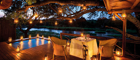 Private Dinner Suite Private plunge pool Lion Sands Narina Lodge Sabi Sand Private Game Reserve Accommodation Booking