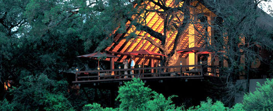 View of Main Lodge at Varty Camp, Londolozi Private Game Reserve, Sabi Sand Private Game Reserve