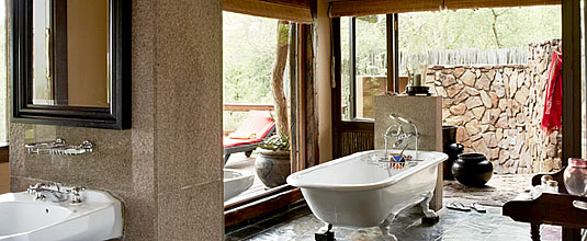 Singita Ebony Lodge Luxury Suite Bathroom outdoor shower Ebony Lodge Singita Private Game Reserve Sabi Sand Game Reserve