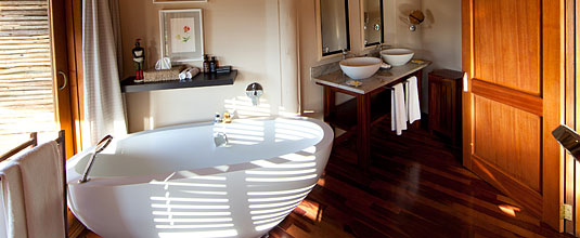 The Elephant Room Bathroom at Safari Lodge, Ulusaba Private Game Reserve located in the Sabi Sand Private Game Reserve