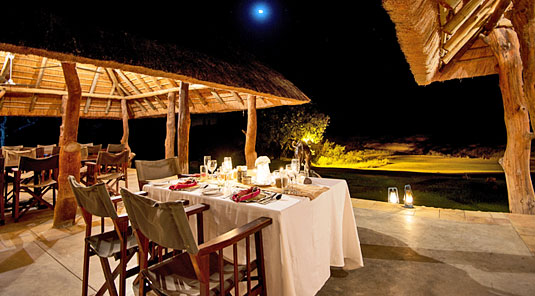 Evening Dining Inyati Game Lodge Sabi Sand Game Reserve Luxury Safari Lodge Accommodation Booking