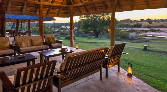 Outside Lounge Inyati Game Lodge Sabi Sand Game Reserve Luxury Safari Lodge Accommodation Booking